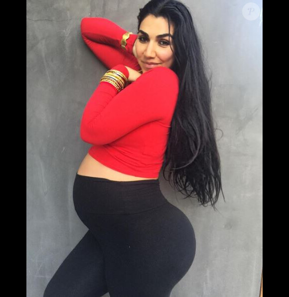 Asa Soltan Rahmati, enceinte, prend la pose sur Instagram. Janvier 2017