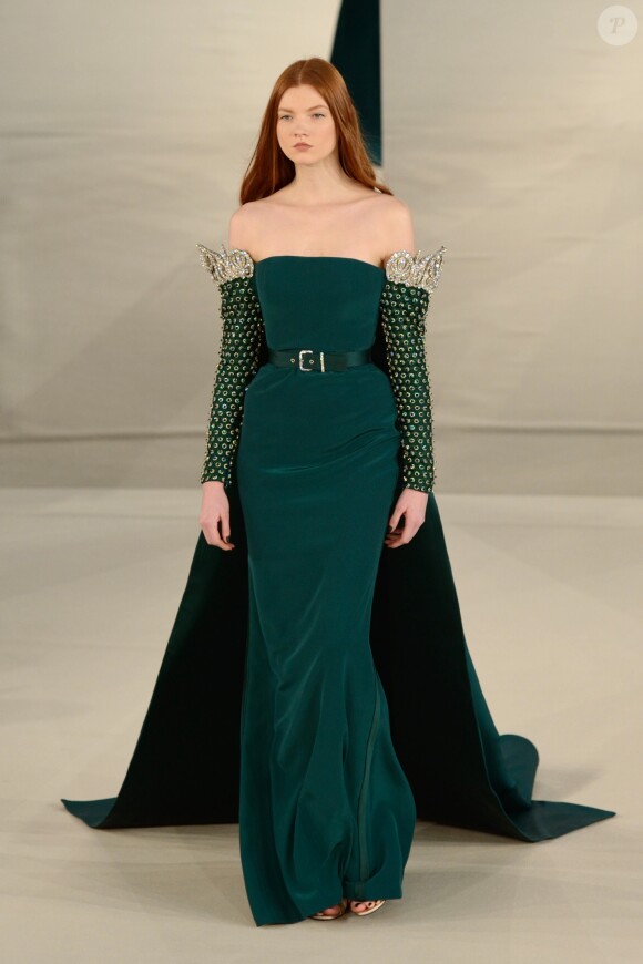 Défilé Alexis Mabille Haute Couture printemps-été 2017 à Place Vendôme. Le 24 janvier 2017.