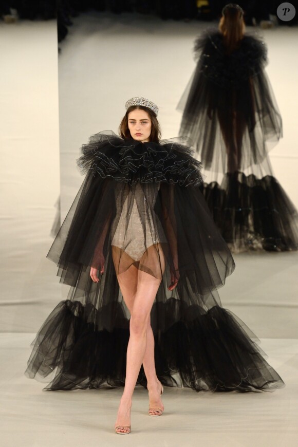 Défilé Alexis Mabille Haute Couture printemps-été 2017 à Place Vendôme. Le 24 janvier 2017.