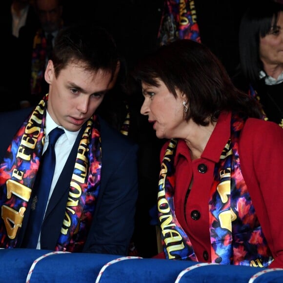 Louis Ducruet et la princesse Stéphanie de Monaco à la soirée de gala du 41ème festival du cirque de Monte-Carlo à Monaco, le 24 Janvier 2017. © Manuel Vitali/Centre de Presse Monaco/Bestimage