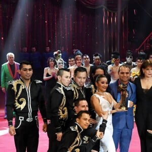 La princesse Stéphanie de Monaco avec La troupe Gerlings (Clown de Bronze) - Soirée de gala du 41ème festival du cirque de Monte-Carlo à Monaco, le 24 Janvier 2017. © Manuel Vitali/Centre de Presse Monaco/Bestimage