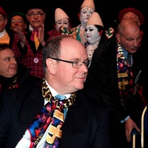 Le prince Albert II de Monaco et Camille Gottlieb - Soirée de gala du 41ème festival du cirque de Monte-Carlo à Monaco, le 24 Janvier 2017. © Manuel Vitali/Centre de Presse Monaco/Bestimage