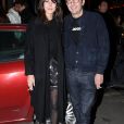 Cyrille Eldin avec sa compagne Sandrine Calvayrac - Arrivée des people au 60ème anniversaire de Louis-Michel Colla au théatre de la Gaîté-Montparnasse à Paris le 8 novembre 2016.