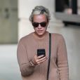 Lily Allen arrive à la BBC après sa visite de la jungle de Calais le 12 octobre 2016.