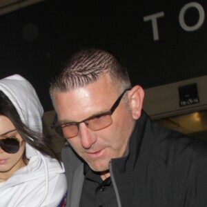 Kendall Jenner arrive à l'aéroport de LAX à Los Angeles, le 25 janvier 2017