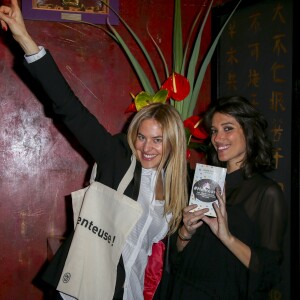 Olivia de Buhren, Laurie Cholewa lors de la soirée de lancement du livre "Menteuse" de Laurie Cholewa au restaurant Buddha-Bar à Paris, France, le 25 janvier 2017. © Marc Ausset-Lacroix/Bestimage