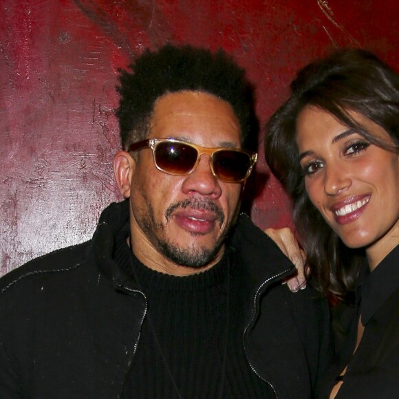 Laurie Cholewa et JoeyStarr (Joey Starr) lors de la soirée de lancement du livre "Menteuse" de Laurie Cholewa au restaurant Buddha-Bar à Paris, France, le 25 janvier 2017. © Marc Ausset-Lacroix/Bestimage