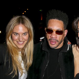 Olivia de Buhren, JoeyStarr (Joey Starr), Laurie Cholewa lors de la soirée de lancement du livre "Menteuse" de Laurie Cholewa au restaurant Buddha-Bar à Paris, France, le 25 janvier 2017. © Marc Ausset-Lacroix/Bestimage