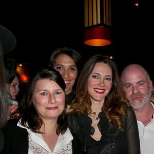 Flora Coquerel (Miss France 2014), Sandra Lou, Laurie Cholewa, Renaud Corlouër-,Laury Thilleman lors de la soirée de lancement du livre "Menteuse" de Laurie Cholewa au restaurant Buddha-Bar à Paris, France, le 25 janvier 2017. © Marc Ausset-Lacroix/Bestimage