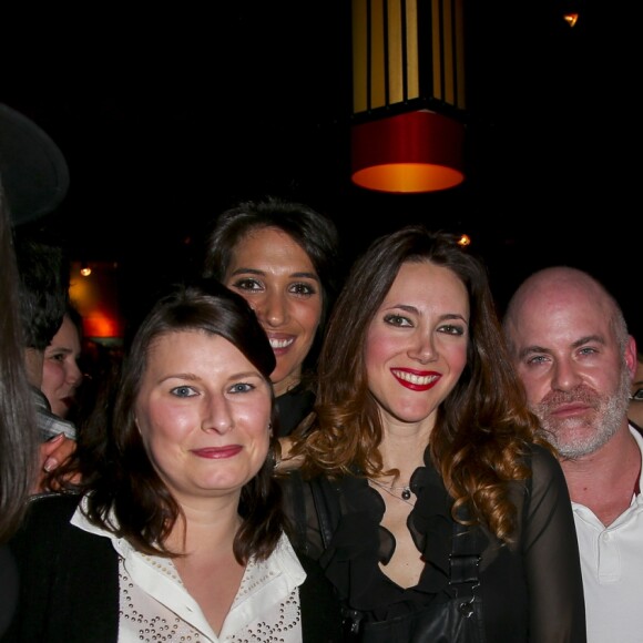 Flora Coquerel (Miss France 2014), Sandra Lou, Laurie Cholewa, Renaud Corlouër-,Laury Thilleman lors de la soirée de lancement du livre "Menteuse" de Laurie Cholewa au restaurant Buddha-Bar à Paris, France, le 25 janvier 2017. © Marc Ausset-Lacroix/Bestimage