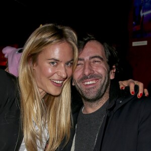 Olivia de Buhren et Pierre Mathieu lors de la soirée de lancement du livre "Menteuse" de Laurie Cholewa au restaurant Buddha-Bar à Paris, France, le 25 janvier 2017. © Marc Ausset-Lacroix/Bestimage