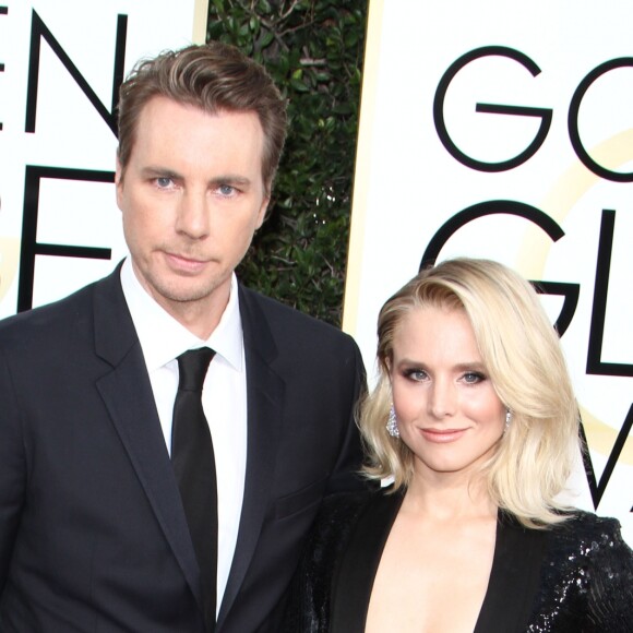 Dax Shepard et sa femme Kristen Bell à la 74ème cérémonie annuelle des Golden Globe Awards à Beverly Hills. Le 8 janvier 2017