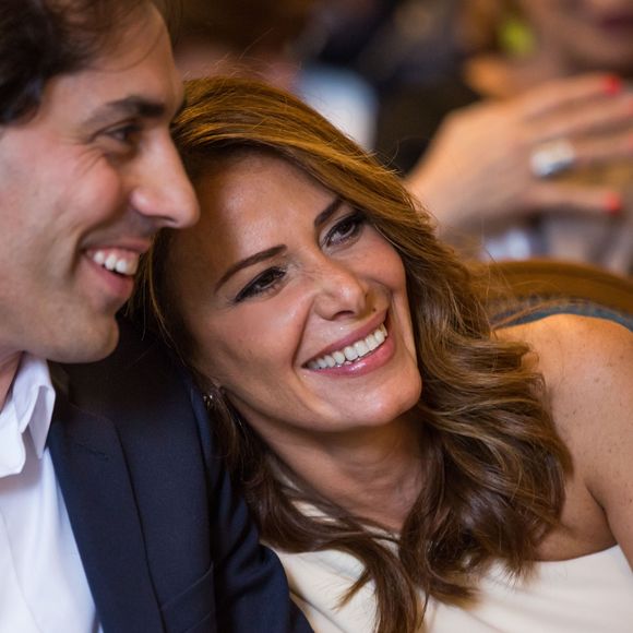 Exclusif : Elsa Fayer et Zach Hanoun - Mariage de Elsa Fayer et Zach Hanoun à la mairie du 16ème arrondissement de Paris le 20 septembre 2016. Un mariage dans l'intimité , entourée de sa famille. Côté travail, à partir du 28 janvier 2017, Elsa Fayer présentera sur TF1 l'émission "C'est le Bouquet, la bataille des Fleuristes" à 16h05 avec à ses côtés Gilles Pavan et Djordje Varda.