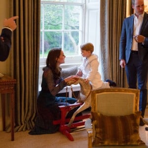 Le duc et la duchesse de Cambridge ainsi que le prince Harry recevaient le 22 avril 2016 au palais de Kensington le président Barack Obama et son épouse Michelle.