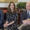 Le prince William et Catherine Kate Middleton assistent à un débat avec 20 jeunes étudiants au palais de Kensington le 10 mars 2016.