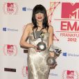Carly Rae Jepsen à la Soiree des MTV EMA's 2012 Europe Music Awards a Francfort en Allemagne le 11 Novembre 2012.