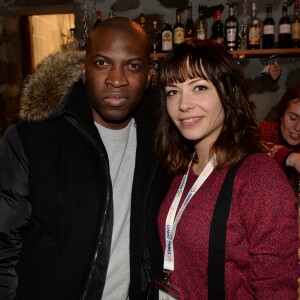 Exclusif - Le chanteur Yannick et Dounia Coesens lors de l'évènement "Les Starski" pour les 50 ans du Téléphérique du Plomb du Cantal, la station du Lioran et la Fondation Claude Pompidou se sont associées pour cet anniversaire. Le 21 janvier 2017. © Rachid Bellak / LMS / Bestimage