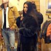 Kim Kardashian et ses amis Jonathan Cheban, Simon Huck et Stephanie Sheppard au magasin Sweet William. New York, le 1er février 2017.