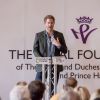 Le prince Harry lors de la cérémonie de remise des diplômes de Coach Core au Nottingham Council House à Nottingham, le 1er février 2017, un projet soutenu par la Royal Foundation.