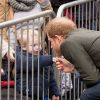 Le prince Harry a eu du succès auprès du public et tout particulièrement d'un petit garçon lors de son arrivée à pied à la Council House le 1er février 2017.