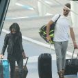 La chanteuse Shy'm et son compagnon Benoit Paire, éliminé en 1/8ème de finale au tournoi de tennis de Monte-Carlo, arrivent à l'aéroport de Nice pour prendre un avion. Le 15 avril 2016