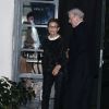 George Clooney a diné au restaurant Smokehouse pour l'anniversaire de sa femme Amal Alamuddin enceinte avec ses parents Nina et Nick Clooney à Barcelone, le 2 février 2017