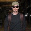 David Beckham arrive à l'aéroport de LAX à Los Angeles, le 2 février 2017