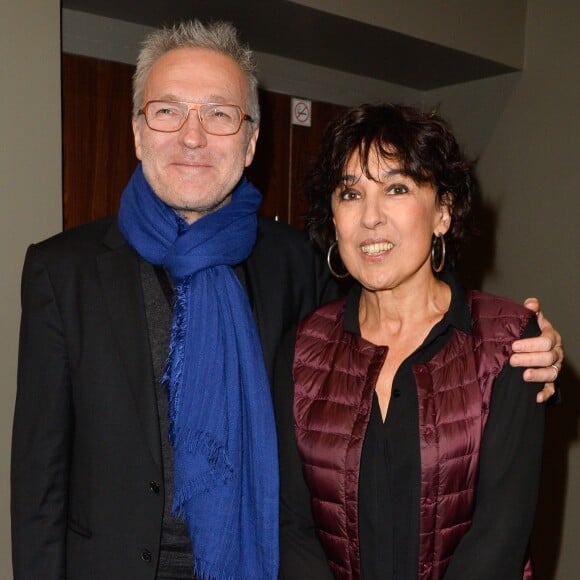 Semi-Exclusif - Laurent Ruquier et Isabelle Alonso - Michaël Gregorio fête ses 10 ans de carrière avec son spectacle "J'ai 10 ans!" à l'AccorHotel Arena à Paris, le 16 décembre 2016. © Coadic Guirec/Bestimage