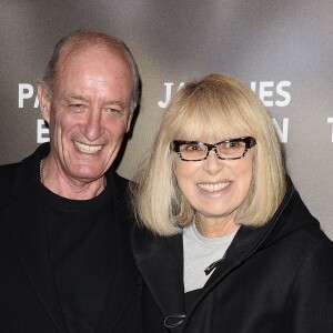 Mireille Darc et son mari Pascal Desprez - Avant-première du film "24 jours" au cinéma Gaumont Marignan à Paris, le 10 avril 2014.