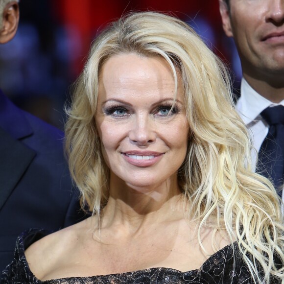 Pamela Anderson (présidente du jury)  à la Finale de la 13ème édition Top Model Belgium 2017 au Lido à Paris le 18 Décembre 2016. © Marc Ausset-Lacroix /Bestimage