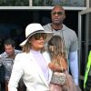 Lamar Odom et sa femme Khloé Kardashian avec ses enfants Mason Disick et Penelope Disick - Les membres de la famille Kardashian arrivent à l'église de Agoura Hills pour la messe de Pâques à Hagoura Hills le 27 Mars 2016.