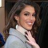 Iris Mittenaere, Miss Univers 2016, quitte le plateau de l'émission "Live with Kelly" à New York le 6 février 2017.