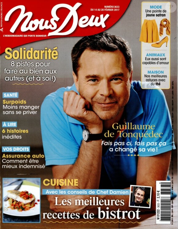 Couverture du magazine "Nous Deux", numéro 3633, du 14 au 20 février.