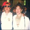 ARCHIVES - Coluche avec sa femme Véronique Colucci, au Festival de Cannes, le 21 mai 1986.