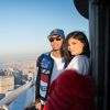 Kylie Jenner et son compagnon Tyga visitent l'Empire State Building pour la Saint Valentin à New York, le 14 février 2017 © Bryan Smith via Zuma/Bestimage