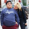 Exclusif  - Maradona et sa petite amie Rocio Olivia dans les rues de Vienne, le 27 mars 2015.