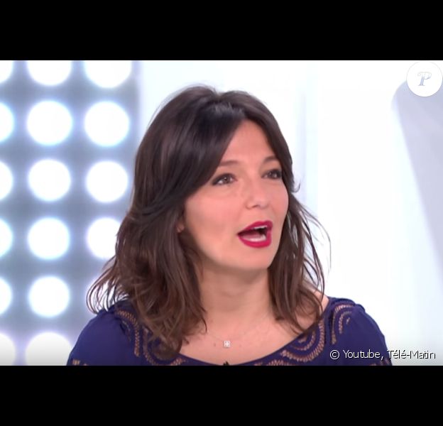 Carinne Teyssandier dans "Télématin" sur France 2. 2015.