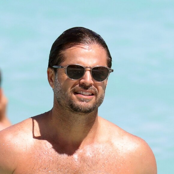 Exclusif - David Charvet et sa femme Brooke Burke en vacances à l'Eden Rock de Saint-Barthélemy le 16 février 2017.