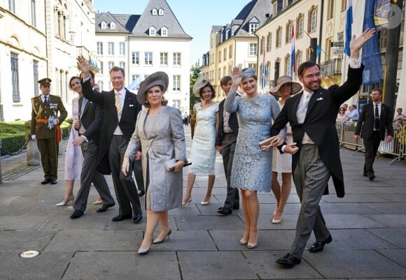 La famille grand-ducale de Luxembourg lors de la Fête nationale, juin 2016.