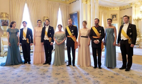 La famille grand-ducale de Luxembourg le 23 juin 2016 lors de la Fête nationale.