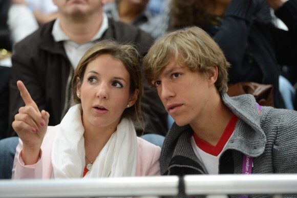 La princesse Tessy et le prince Louis de Luxembourg en juillet 2012 aux Jeux olympiques de Londres. Louis et Tessy ont annoncé en janvier 2017 leur divorce, prononcé moins d'un mois après à Londres. © Peter Kneffel/DPA/ABACAPRESS.COM