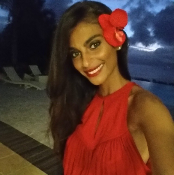 Tatiana Silva, ex-Miss Belgique (2005) et ex-compagne du chanteur Stromae, a été recrutée par TF1 comme Miss Météo ! Photo Instagram lors de l'élection Miss Tahiti 2015.