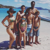 Scottie Pippen et sa femme Larsa sont partis en vacances dans les Iles Vierges avec leurs quatre enfants, Scottie Jr., Sophia, Preston et Justin, à partir du 14 février 2017. La procédure de divorce entamée fin 2016 par la légende des Chicago Bulls serait en suspens. Photo Instagram le 14 février 2017.