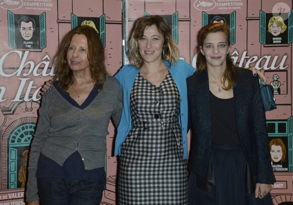 Marie Riviere, Valeria Bruni Tedeschi et Celine Sallette - Avant-premiere du film "Un chateau en Italie" a l'UCG Cine Cite des Halles a Paris, le 29 octobre 2013.