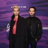 Bill Kaulitz et son frère Tom Kaulitz (du groupe Tokio Hotel) à la soirée "Young ICONs - Award" à Berlin. Le 14 février 2017