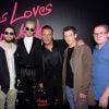 Exclusif - Jean-Roch et le groupe Tokio Hotel (Bill Kaulitz, Tom Kaulitz, Georg Listing, Gustav Schäfer) à la Soirée Mercedes Love Fashion week au Vip Room à Paris le 10 mars 2015.