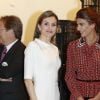 Le roi Felipe VI et la reine Letizia d'Espagne inauguraient avec le président argentin Mauricio Macri et son épouse Juliana Awada le Salon d'art contemporain ARCOMadrid le 23 février 2017.