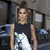 Iris Mittenaere, Miss Univers et Miss France 2016, arrive à la fashion week à New York le 15 février 2017.