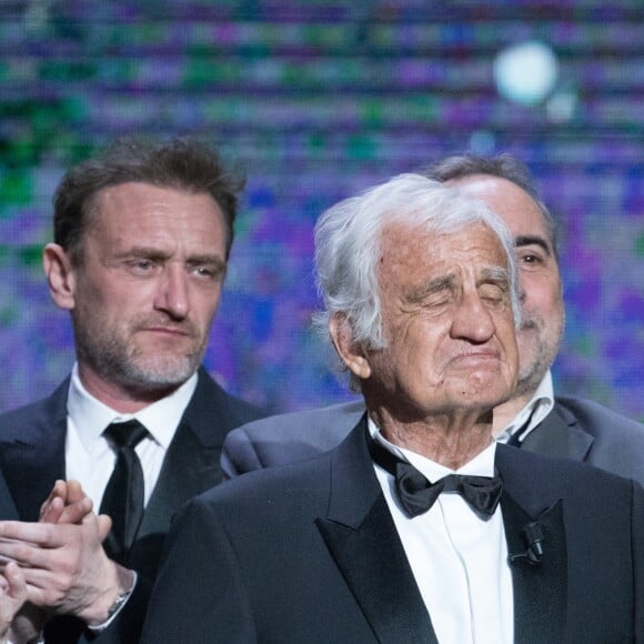 Jean-Paul Rouve, Jean-Paul Belmondo (Smoking Dior, chaussures Carvil) - 42ème cérémonie des César à la salle Pleyel à Paris le 24 février 2017. © Olivier Borde / Dominique Jacovides / Bestimage