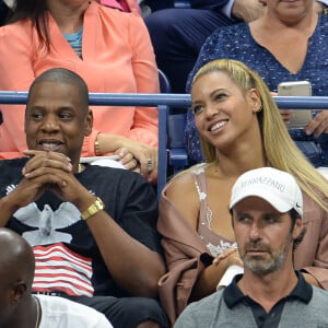 Beyoncé et son mari Jay Z pendant l'US Open 2016 au USTA Billie Jean King National Tennis Center à Flushing Meadow, New York City, New York, Etats-Unis, le 1er Septembre 2016.